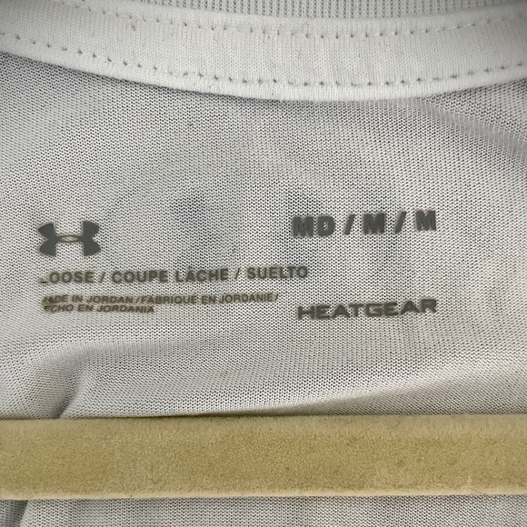 New Under Armour White Heatgear Running Tank - Picture 3 of 4